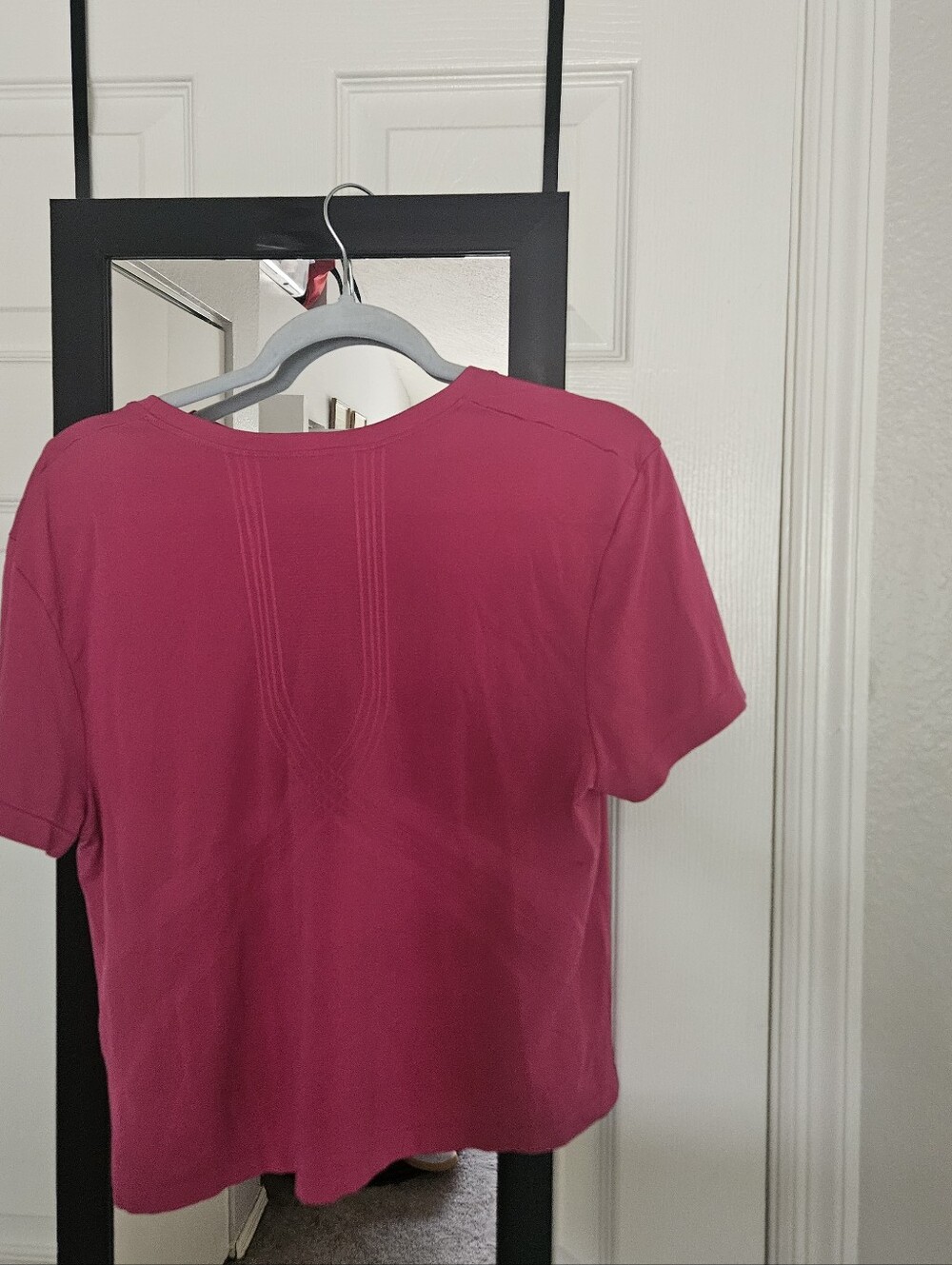 New Balance Bright Pink( Hot Pink ) Logo Tee Athletic - Picture 3 of 7